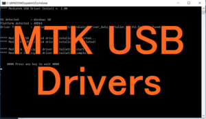 MTK USB drivers download for Windows, Mac