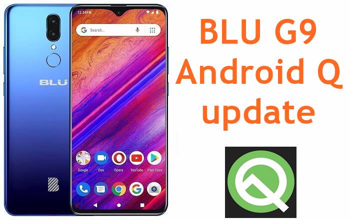 BLU G9 Android Q update