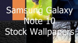 Samsung Galaxy Note 10 stock wallpapers