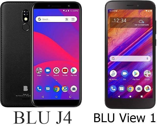 BLU View 1 vs BLU J4 comparison