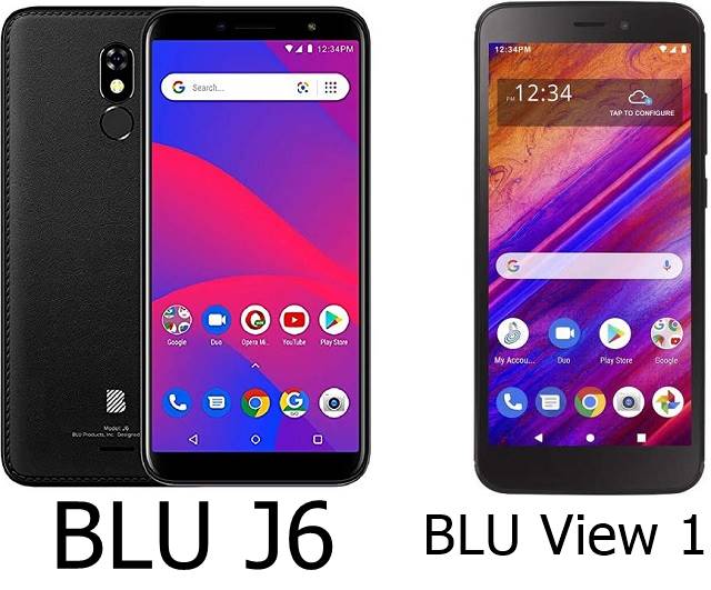 BLU View 1 vs BLU J6 comparison