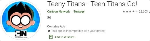 Teeny Titans app
