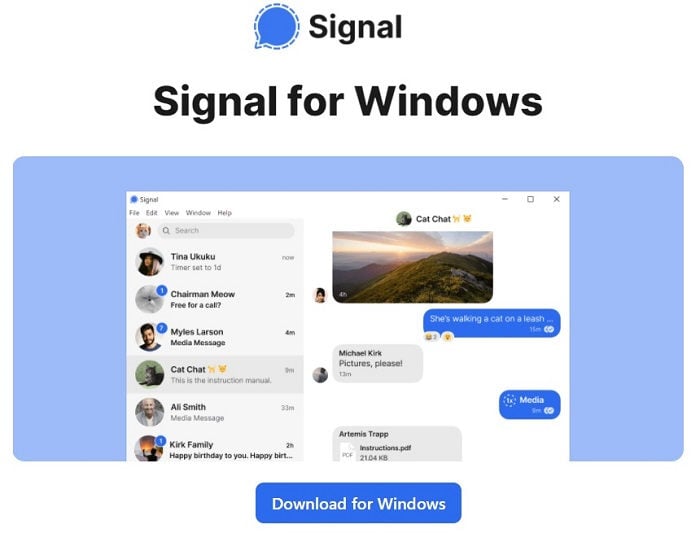 Signal Messenger for Windows
