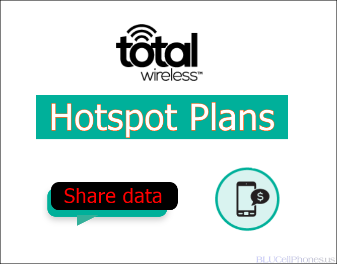 Total Wireless hotspot plans; mobile data tethering