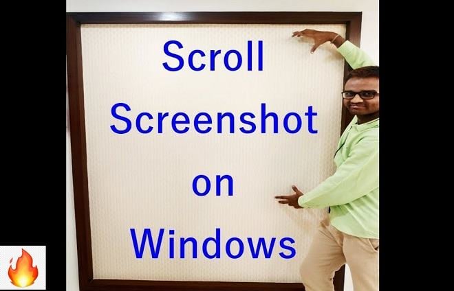 how to take a Scrolling Screenshot on Windows 10