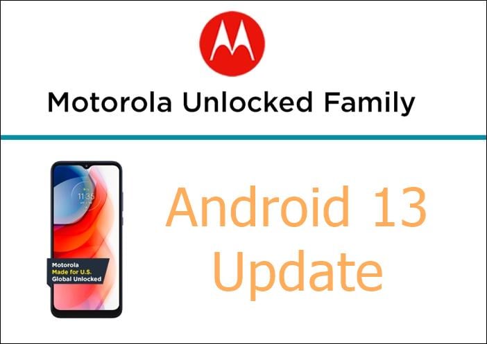 Motorola Android 13 update