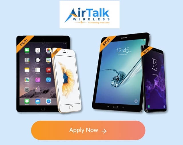 AirTalk Wireless Free Government phone, tablet, phone number