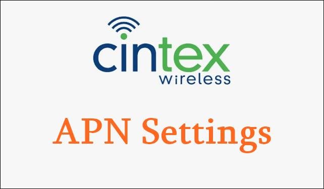 Cintex Wireless APN Settings