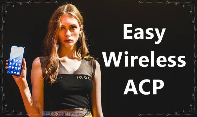 Girl holding Easy Wireless ACP program provided smartphone