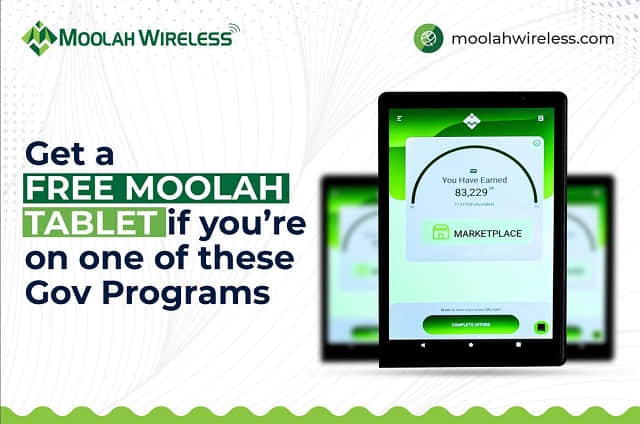 Moolah Wireless tablet free